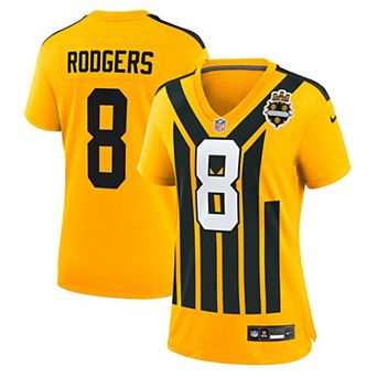 Women's Nike Aaron Rodgers Gold Pittsburgh Steelers Alternate 1933 Throwback Game Jersey
