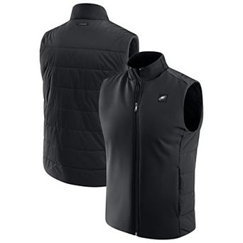 Men's J. Palmer Black Philadelphia Eagles Front Office Full-Zip Vest