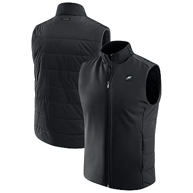 Men's J. Palmer Black Philadelphia Eagles Front Office Full-Zip Vest