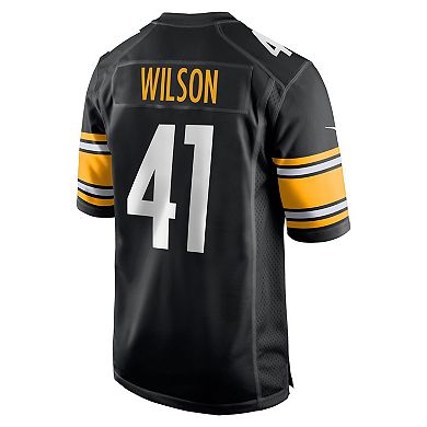 Men's Nike Payton Wilson Black Pittsburgh Steelers Game Jersey