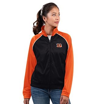 Women's G-III 4Her by Carl Banks Black Cincinnati Bengals Replay Full-Zip Track Jacket