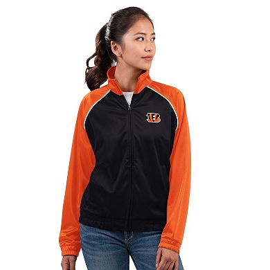 Women's G-III 4Her by Carl Banks Black Cincinnati Bengals Replay Full-Zip Track Jacket
