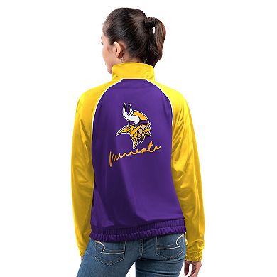 Women's G-III 4Her by Carl Banks Purple Minnesota Vikings Replay Full-Zip Track Jacket
