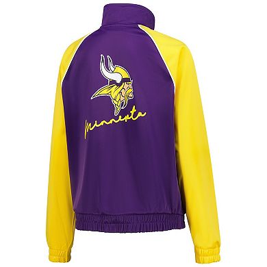 Women's G-III 4Her by Carl Banks Purple Minnesota Vikings Replay Full-Zip Track Jacket