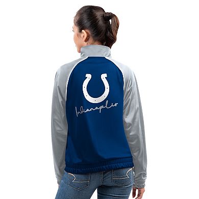 Women's G-III 4Her by Carl Banks Royal Indianapolis Colts Replay Full-Zip Track Jacket