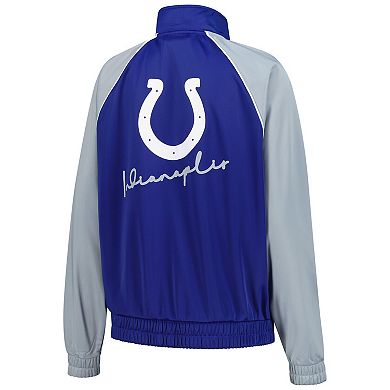 Women's G-III 4Her by Carl Banks Royal Indianapolis Colts Replay Full-Zip Track Jacket