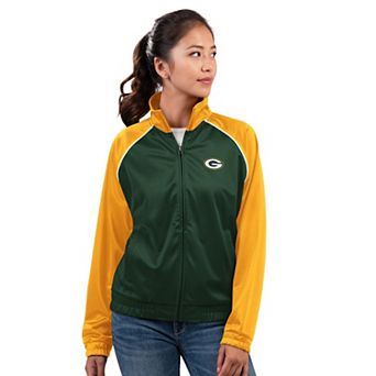 Women's G-III 4Her by Carl Banks Green Green Bay Packers Replay Full-Zip Track Jacket
