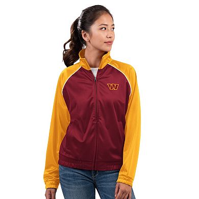 Women's G-III 4Her by Carl Banks Burgundy Washington Commanders Replay Full-Zip Track Jacket