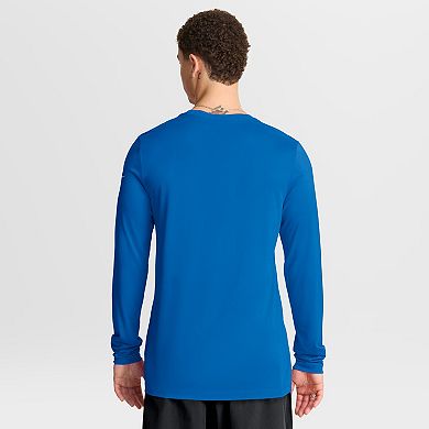 Men's Nike Blue Detroit Lions Primetime Legend Icon Performance Long Sleeve T-Shirt