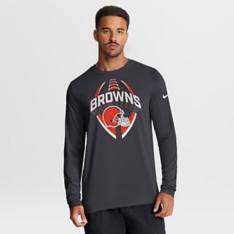 Men's Nike Anthracite Cleveland Browns Primetime Legend Icon Performance Long Sleeve T-Shirt