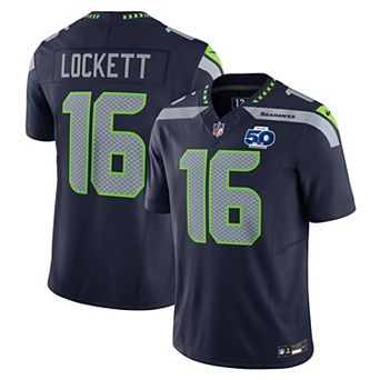 Men's Nike Tyler Lockett College Navy Seattle Seahawks Team 50th Season Vapor F.U.S.E. Limited Jersey