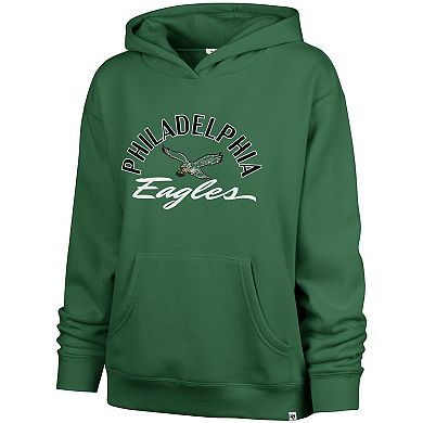 Women's '47 Kelly Green Philadelphia Eagles Plus Size Whirlwind Naomi Hoodie