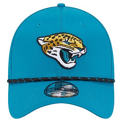 Men's New Era Teal Jacksonville Jaguars Perforated 39THIRTY Flex Hat