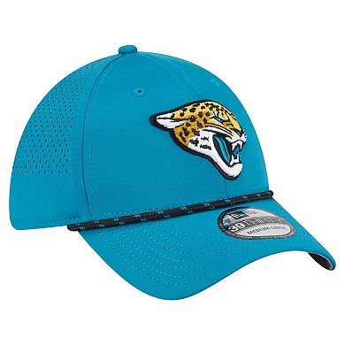 Men's New Era Teal Jacksonville Jaguars Perforated 39THIRTY Flex Hat