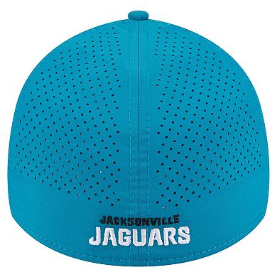 Men's New Era Teal Jacksonville Jaguars Perforated 39THIRTY Flex Hat