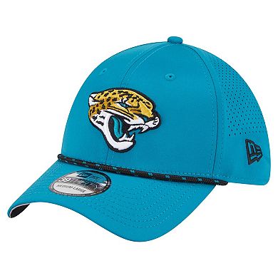 Men's New Era Teal Jacksonville Jaguars Perforated 39THIRTY Flex Hat