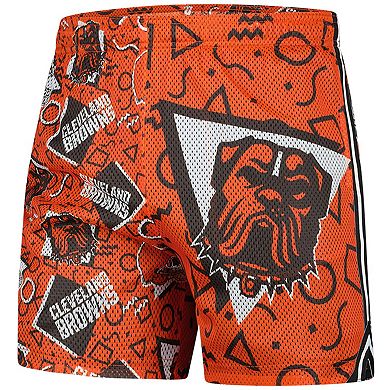 Men's Chubbies Orange Cleveland Browns Mesh Shorts