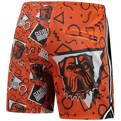 Men's Chubbies Orange Cleveland Browns Mesh Shorts