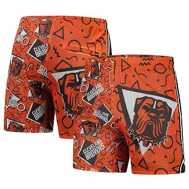 Men's Chubbies Orange Cleveland Browns Mesh Shorts