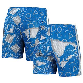 Men's Chubbies Blue Detroit Lions Mesh Shorts