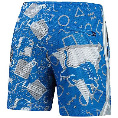 Men's Chubbies Blue Detroit Lions Mesh Shorts