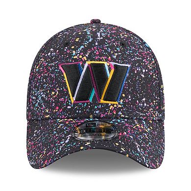 Men's New Era Black Washington Commanders 2025 NFL Crucial Catch 39THIRTY Flex Hat