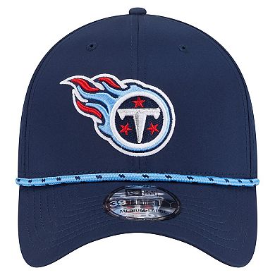 Men's New Era Navy Tennessee Titans Perforated 39THIRTY Flex Hat