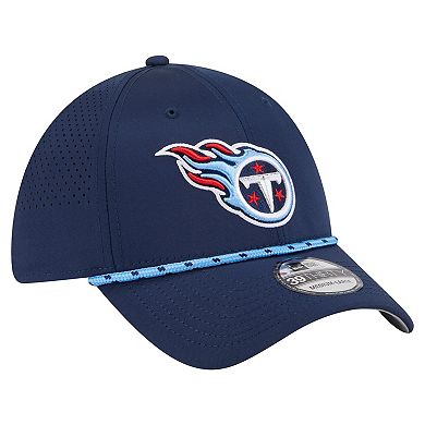 Men's New Era Navy Tennessee Titans Perforated 39THIRTY Flex Hat