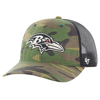 Men's '47 Camo Baltimore Ravens Trucker Adjustable Hat