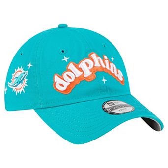 Girls Youth New Era Aqua Miami Dolphins Cheer 9TWENTY Adjustable Hat