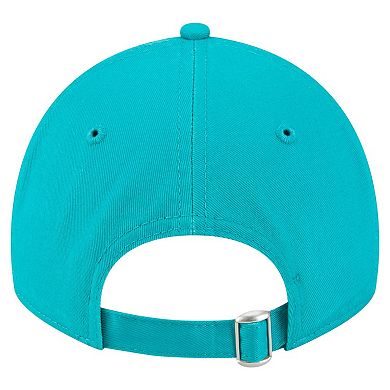 Girls Youth New Era Aqua Miami Dolphins Cheer 9TWENTY Adjustable Hat