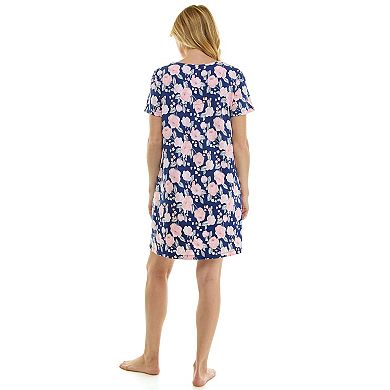 Women's Croft & Barrow® Cozy Luxe Short Sleeve Nightgown