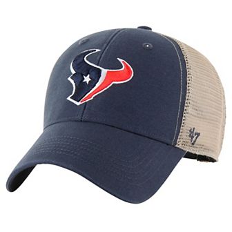 Men's '47 Navy/Natural Houston Texans Flagship MVP Trucker Adjustable Hat