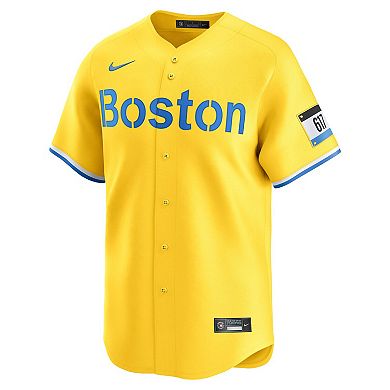 Men's Nike Roman Anthony Gold Boston Red Sox City Connect Limited Jersey
