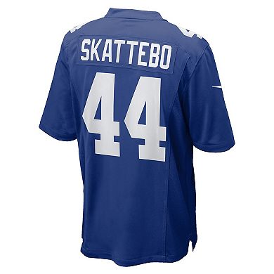 Men's Nike Cam Skattebo Royal New York Giants Team Game Player Jersey
