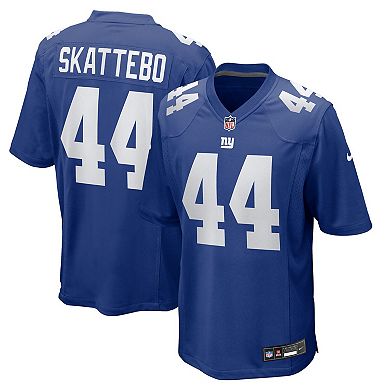 Men's Nike Cam Skattebo Royal New York Giants Team Game Player Jersey