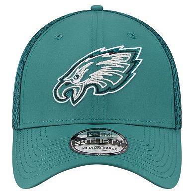 Men's New Era Midnight Green Philadelphia Eagles Outline 39THIRTY Flex Hat