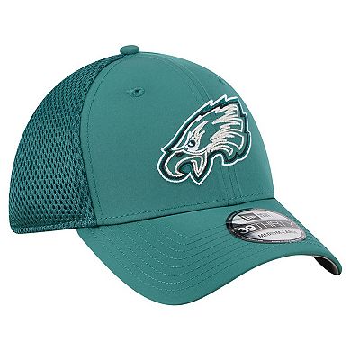 Men's New Era Midnight Green Philadelphia Eagles Outline 39THIRTY Flex Hat