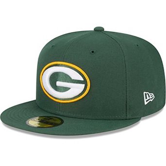 Men's New Era Green Green Bay Packers Main 59FIFTY Fitted Hat