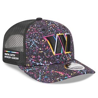 Men's New Era Black Washington Commanders 2025 NFL Crucial Catch 9SEVENTY Adjustable Hat