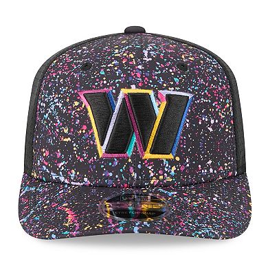 Men's New Era Black Washington Commanders 2025 NFL Crucial Catch 9SEVENTY Adjustable Hat