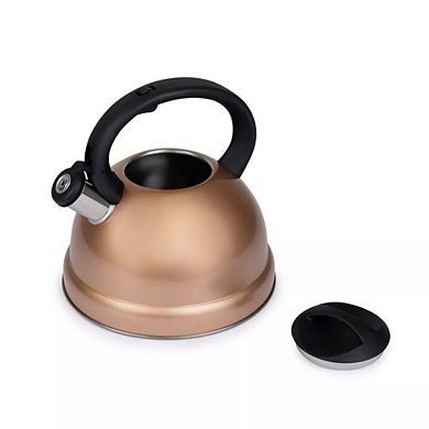 3 Qt Heavy Duty Stainless Steel Whistling Tea Kettle Stay Cool Handle & Knob