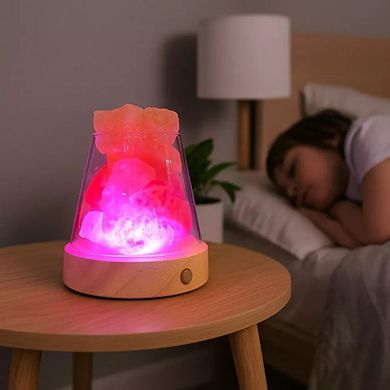 Di'Aroma Himalayan Salt Lamp Essential Oil Diffuser, Cool Mist Humidifier with Remote Control