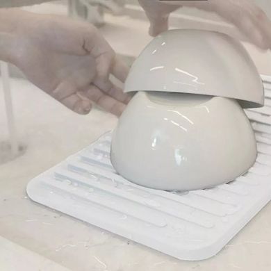 OU Kitchen Sink Organizer Set 3pc, Drying Mat, Soap Dispenser with Sponge Holder & Cutlery Drainer