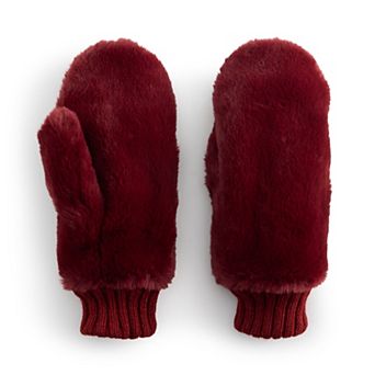 Women's LC Lauren Conrad Faux Fur Mittens