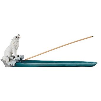 FC Design 11" Long Wolf Howling Incense Burner Decoration Home Room Decor