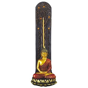 FC Design 10.75"H Red Buddha Incense Burner Decoration Home Room Decor