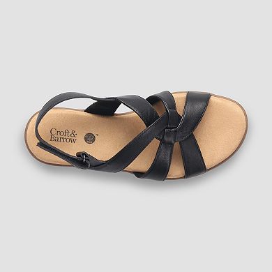 Croft & Barrow® Krissen Criss-Cross Strap Women's Comfort Sandals