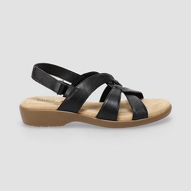 Croft & Barrow® Krissen Criss-Cross Strap Women's Comfort Sandals