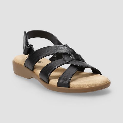 Женские сандалии Croft & Barrow Krissen Criss-Cross Strap Women's Comfort Sandals